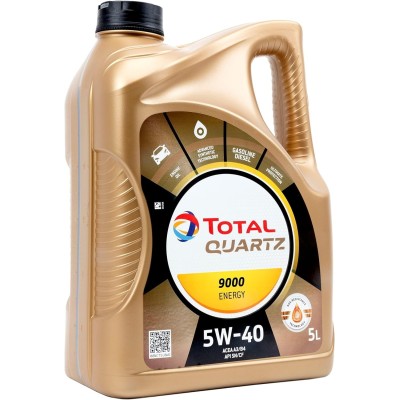 Olio lubrificante per motori Total Quartz 9000 Energy 5W-40 5 litri